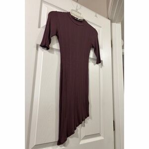 Charlotte Russe Plum Asymmetrical Dress